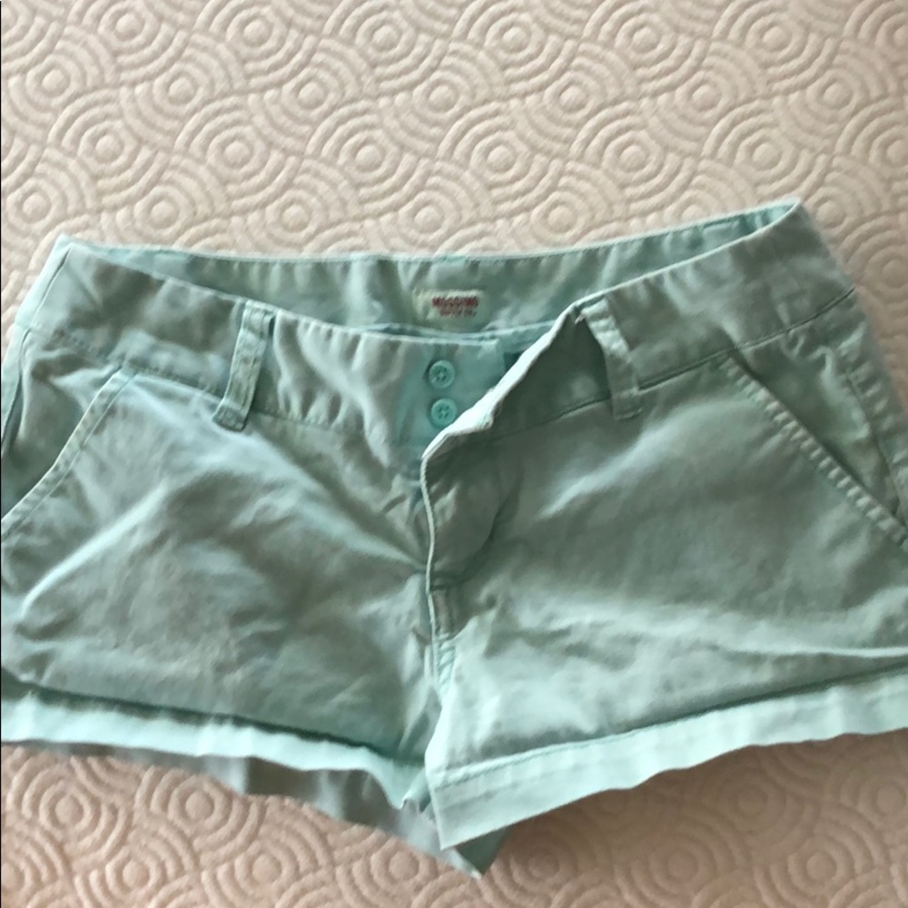 Teal/aqua shorts!